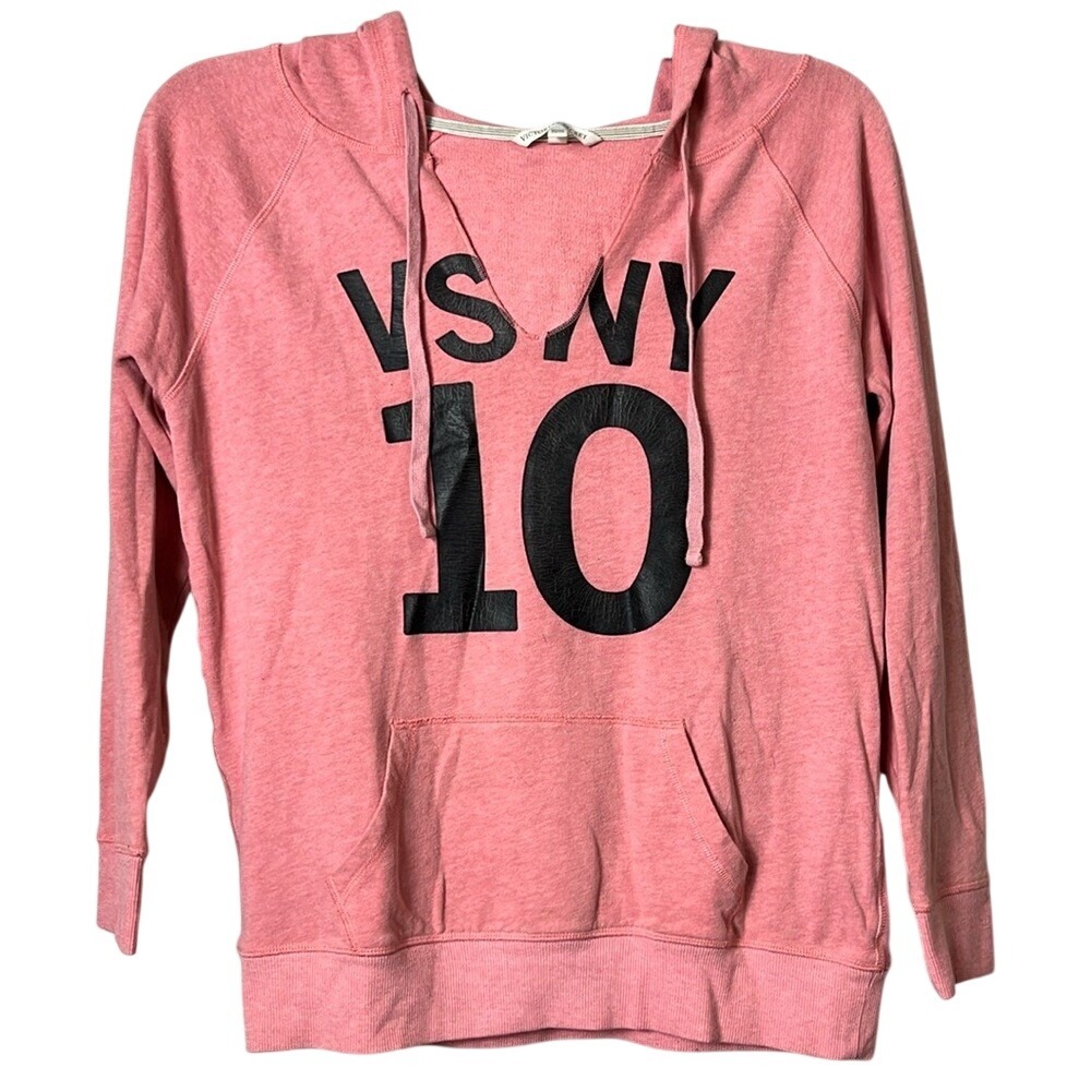 Victoria's Secret Pink Sweatshirt Graphic Print Womens Size XS Pink